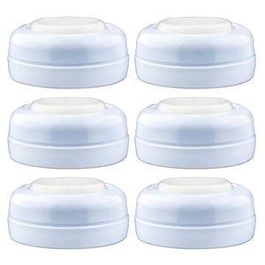 Maymom Screw Lids Aka Travel Caps with Rewritable Sealing Disc Compatible with Avent, Maymom Wide Mouth Bottles; Cap Replace Avent Natural Bottle Sealing Ring and Sealing Disc, 6pcs.