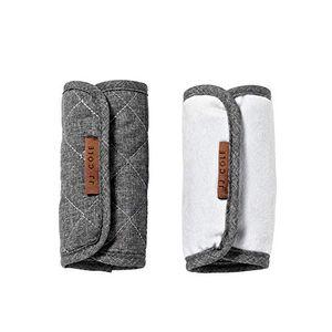 JJ Cole Reversible Strap Covers Heather Quilted, Grey