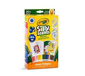 Crayola Silly Scents Marker Activity, Coloring Book & Markers, Gift, 04-0114, 33 Count (Pack of 1)