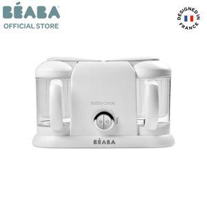 BÉABA Babycook Duo 4-in-1  Baby Food Processer Blender and Cooker - Fast Steam Cooking in 15 minutes - XXL 2200 ml capacity - White/Silve | Beaba Official