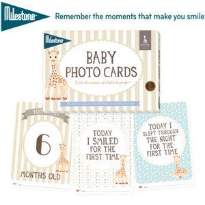 Milestone Sophie la girafe® Baby Photo Cards