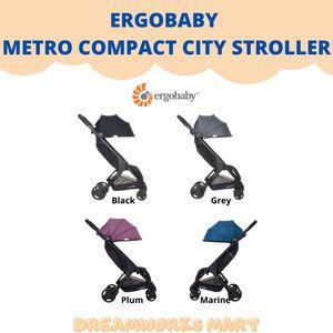 Ergobaby Metro Compact City Stroller EU-Black/Grey/Plum/Marine
