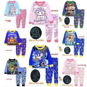 SGSMUSTBUY LOCALL SELLER KIDS PYJAMAS SET / KIDS OUTING CLOTHING SET 3 TO 13 YEAR OLD UNICORN SONY PAW PATROL AMONG US ROBLOX MINECRAFT MELODY