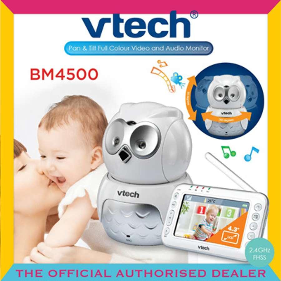 VTech BM4500 Audio  Video Baby Monitor (Owl)★Baby Unit★Parent Unit★