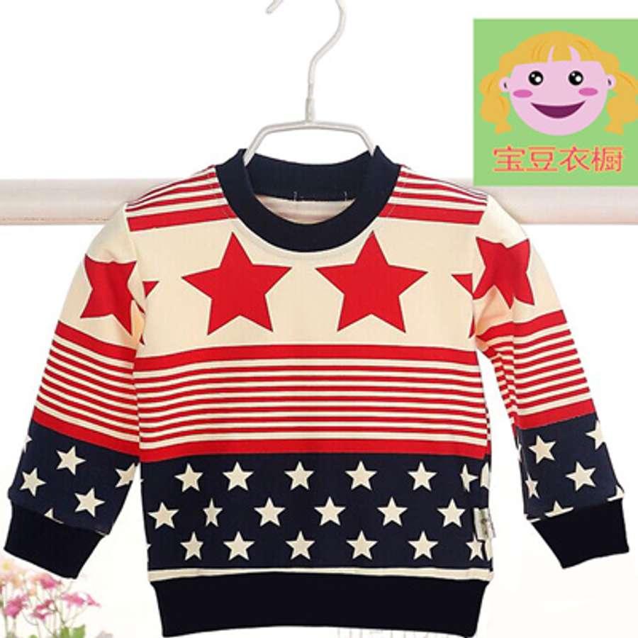 Children s clothing boys and girls spring pullover top thin kids fall T-shirt all cotton bottom coat