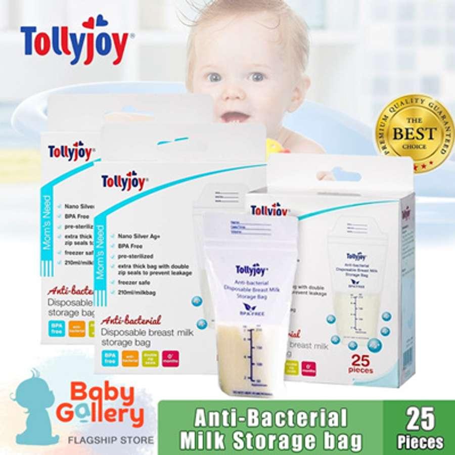 Tollyjoy Antibacterial Disposable Breast Milk Storage Bags 25Pcs