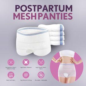 Shapee - Postpartum Mesh Panties (5pcs) Reusable Washable Attach Maternity Pads Aids Birth Recovery