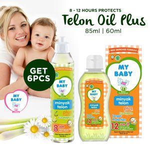 [ Bundle 3 /5/6 Pcs ] My Baby Telon Plus Oil 8 - 12 Hours Protects baby from mosquito bites