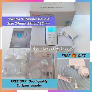 Spectra 9+ Advanced Dual Electric Breast Pump. Single/ Double. Size 24mm/ 28mm/ 32mm
