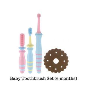 Richell Baby Toothbrush Set 6 months