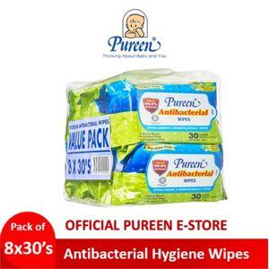 Pureen Antibacterial Hygiene Wipes 8x30's