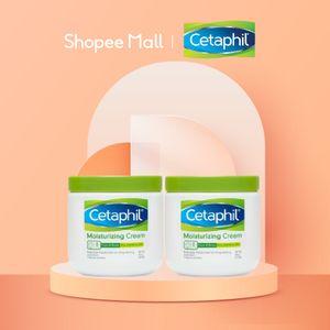 CETAPHIL Moisturizing Cream 453g Face & Body Moisturizer for Sensitive, Dry Skin, Fragrance-Free Twin Pack