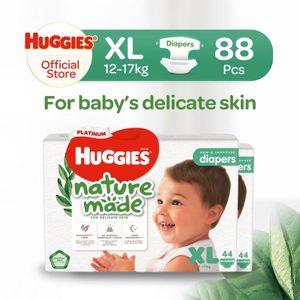 [Bundle of 2] Huggies Platinum Naturemade Tape Diapers XL