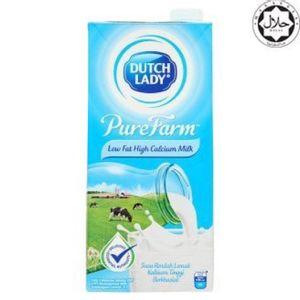 Dutch Lady Pure Farm UHT Low Fat High Calcium Milk 1 Liter