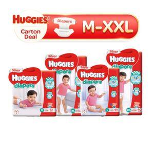 Huggies Silver Tape Diapers x3 Packs (CARTON)