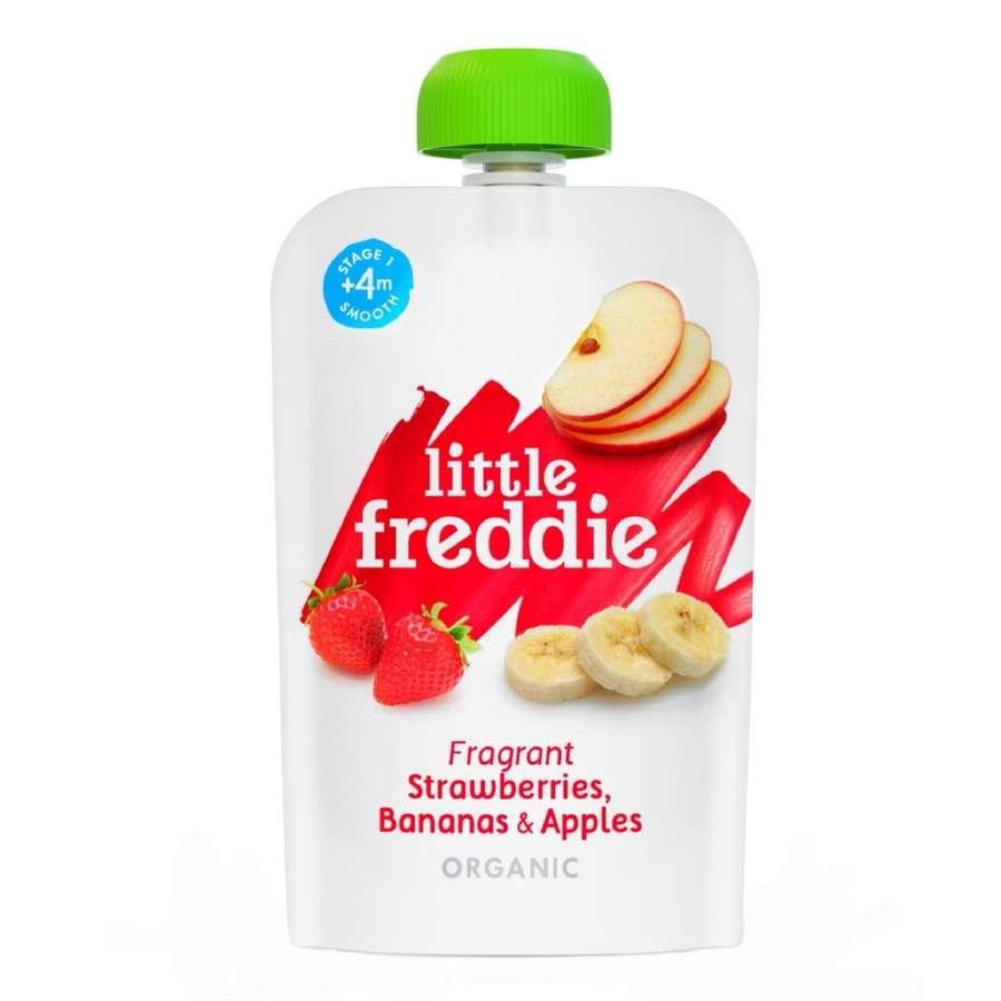 Little Freddie Organic Baby Food Fragrant Strawberries, Bananas & Apples Smoothie 100G