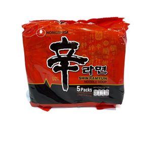 Nongshim Korean Spicy Mushroom Shin Ramyun - 5S Bag X 120G [Korean]