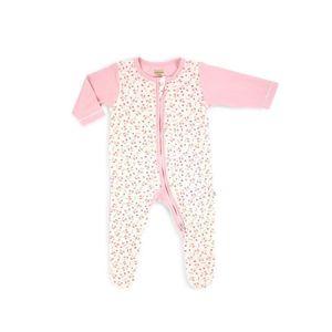 Full of Life - Long-sleeved Zip-up Sleepsuit with Footie