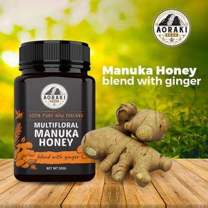 Aoraki Peak Manuka Honey Blend with Ginger, 500g