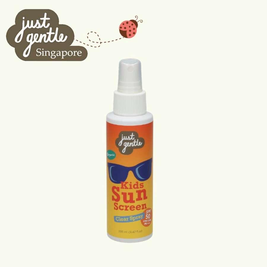 Just Gentle Organic Baby & Kids Sunscreen SPF 50 PA+++  UVA & UVB  - Roll On (60ML) / Spray (100ML)