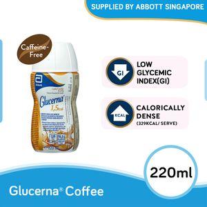 Glucerna Plus Ready To Drink: 1.5kcal/ml Coffee 220ml - Expiry Date: 28 February 2023