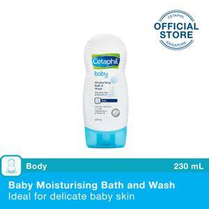 Cetaphil Baby Moisturising Bath & Wash With Aloe Vera & Almond Oil 230ml (Single)