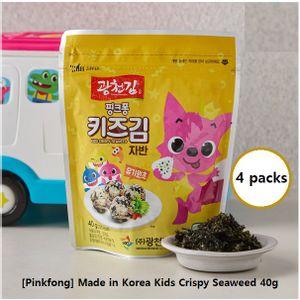[Pinkfong] Made in Korea Kids Crispy Seaweed 40g x 4 packs Korean Seaweed for Kids