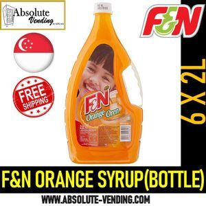 F&N Orange Syrup 2L X 6 (BOTTLES) - FREE DELIVERY within 3 working days!