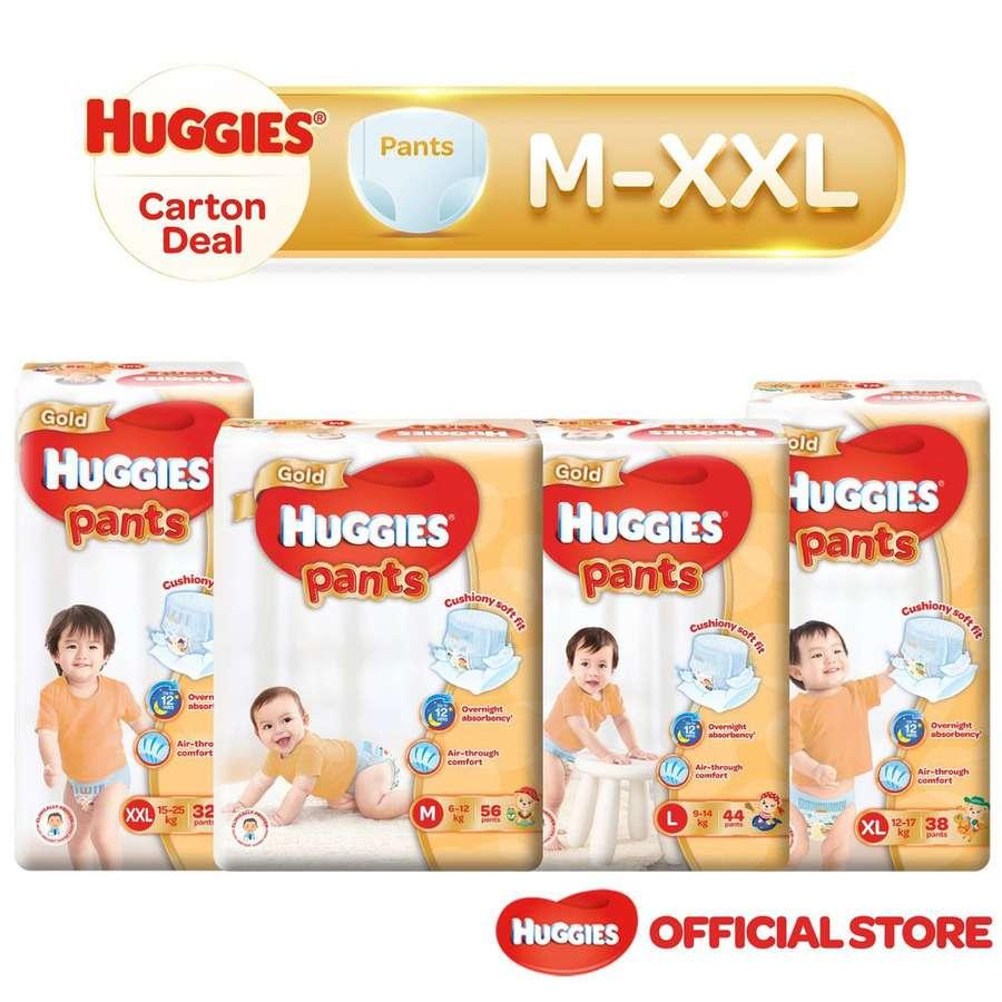 [1 Carton] Huggies Gold Pullup Pants M-XXL