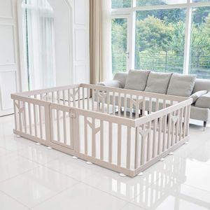 IFAM Birch Baby Play Yard (207x147cm) - Made in Korea with Baby Safe Paint & Fresh Raw Materials