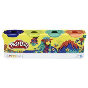 Play-Doh 4 Pack of Bold Non-Toxic Colors 448g, Ages 2+ years