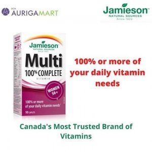 Jamieson 100% Complete Multivitamin For Women 50+ From Canada