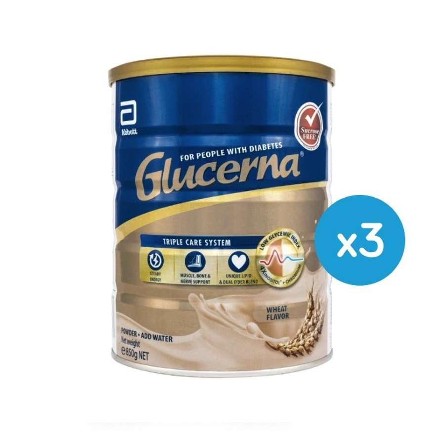 [Bundle of 3] Glucerna Triple Care Wheat 850g