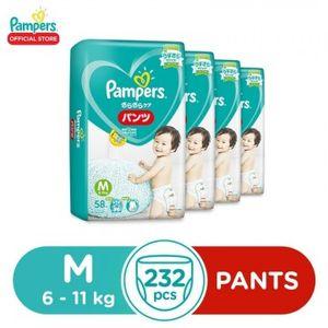 Pampers Baby Dry Pants M58x4 - 232 pcs - Medium Baby Diaper (6-11kg)