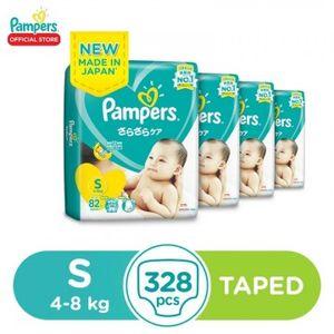 Pampers Baby Dry Tape S82x4 - 328 pcs - Small Baby Diaper (4-8kg)