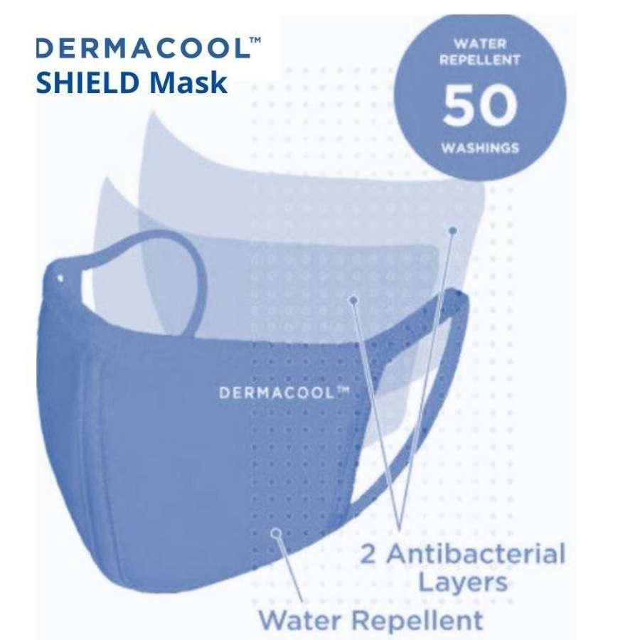 Dermacool SHIELD Reusable Mask – Denim Blue (XS Size)