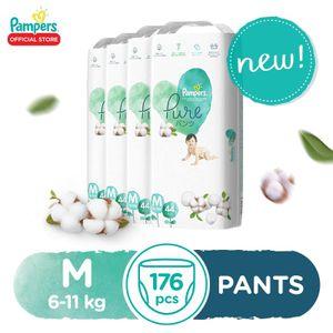 Pampers Pure Protection Pants - M44x4packs - 176 pcs - Medium Diapers (6 - 11kg)