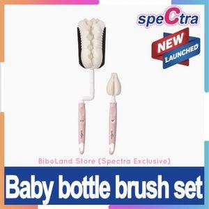 Spectra Nipple Bottle Brush Cleaner 2 PCS Tongs / Breast Feeding Pumping Accessories