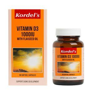 Vitamin D3 1000 IU with Flaxseed Oil 90 Softgels