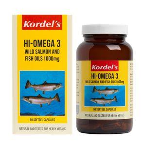 Hi-Omega 3 Wild Salmon and Fish Oils 1000 mg 90 Softgels