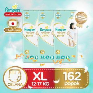 Pampers Popok Bayi Celana Premium Soft XL-54 (12-17 kg) - Karton isi 3