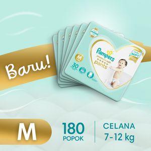 Pampers Popok Bayi Celana Premium Soft M-30 (7-12 kg) - Karton isi 6