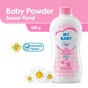 MY BABY Powder Sweet Floral [500g] - Bedak Bayi Wangi Bunga
