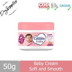 Cussons Baby Cream Soft and Smooth (ALMOND & ROSE OIL) 50gr / Krim Bayi Almond dan Minyak Mawar 50 g