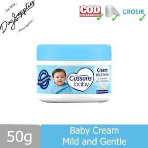 Cussons Baby Cream Mild and Gentle (MILK & CHAMOMILE) 50gr / Krim Bayi Susu dan Chamomile 50 g