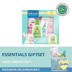 JOHNSON’S® Essentials Gift Set - Paket Hadiah Bayi - Paket Sabun Bayi - Sabun Bayi Set - Bedak Bayi Set