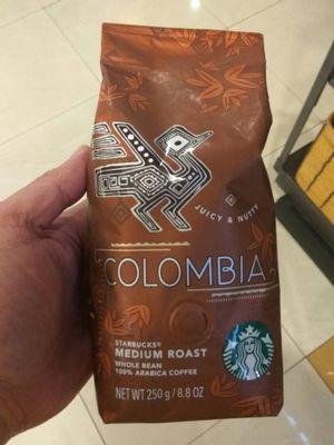starbucks colombia coffee whole bean