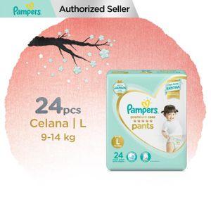 pampers popok bayi celana premium soft l-24 (9-14 kg)