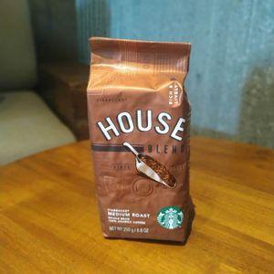 kopi starbucks house blend coffee whole bean - whole bean