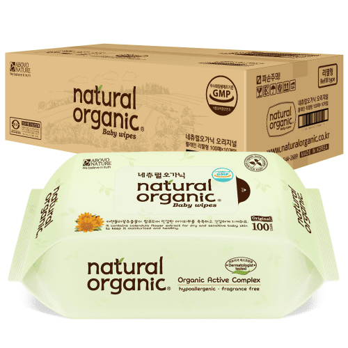 Natural Organic Original Plain Baby Wipes